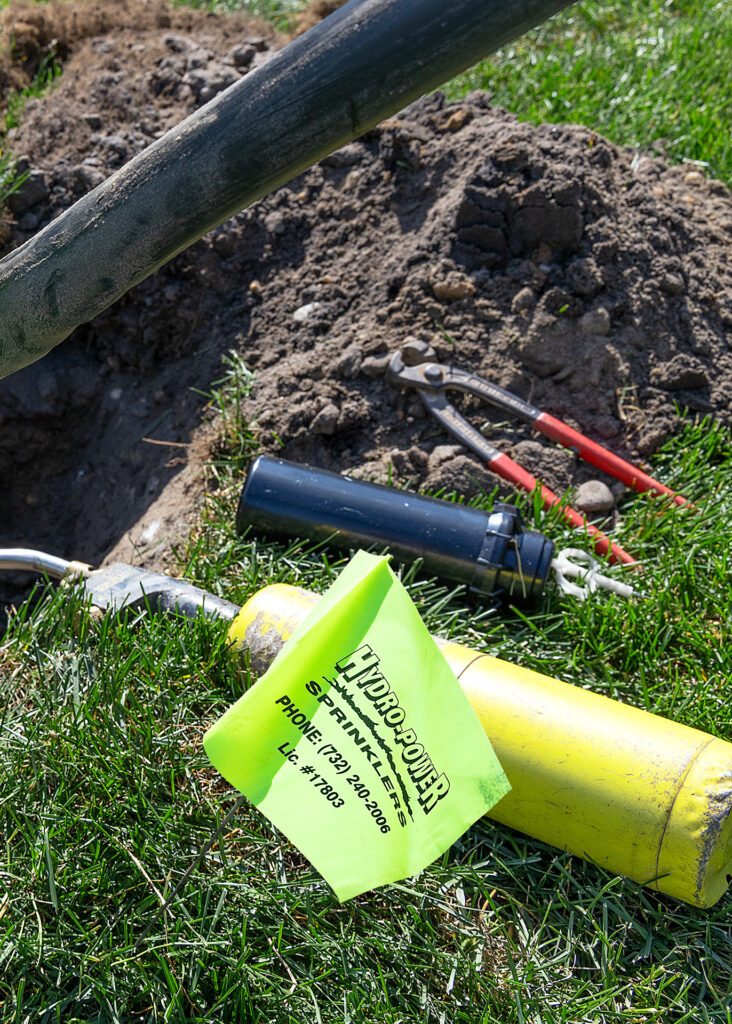 Sprinkler repair tools and supplies